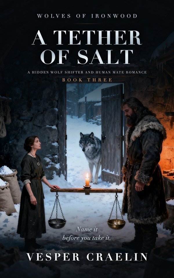 Cover of A Tether of Salt, book three of Wolves of Ironwood